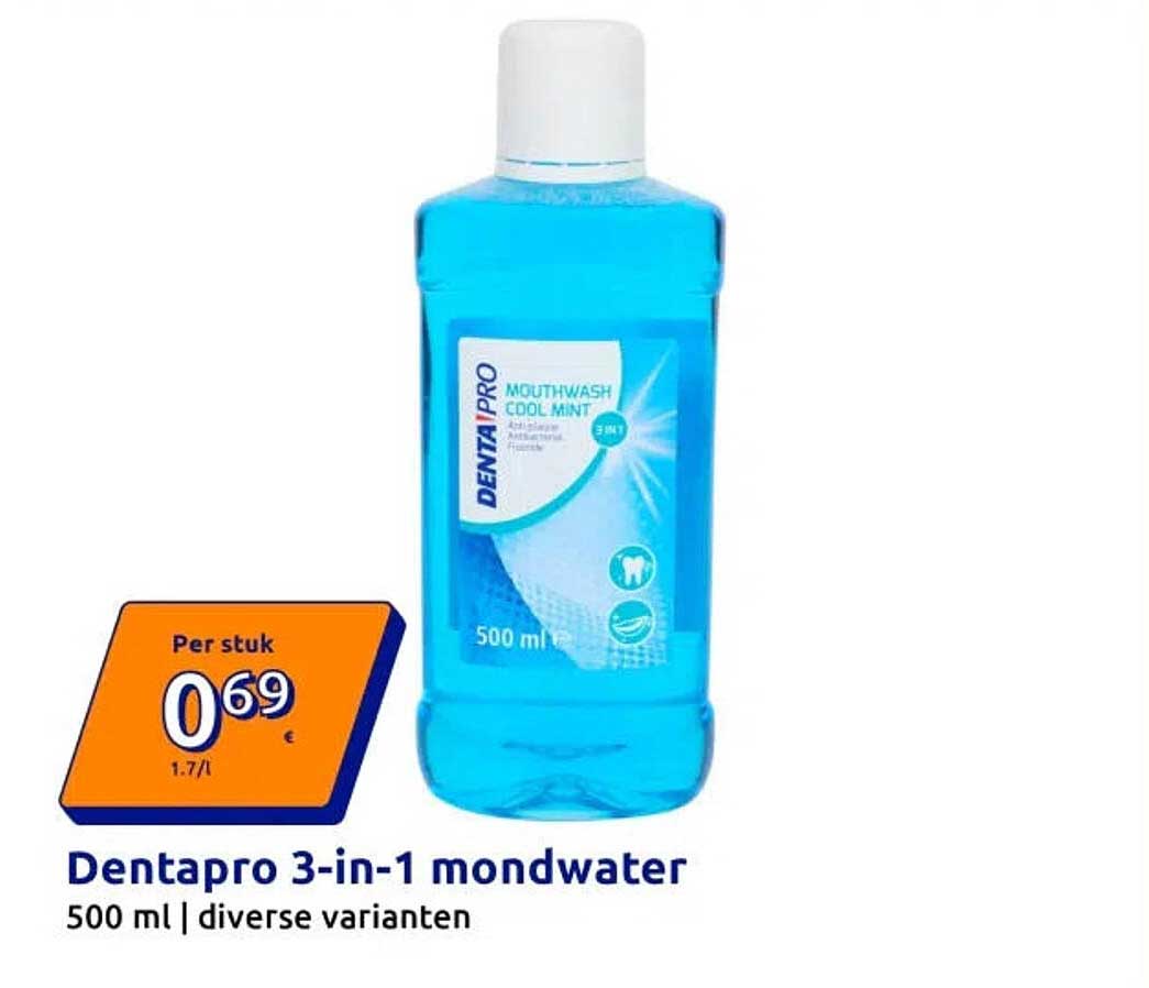 Dentapro 3-in-1 mondwater 500 ml | diverse varianten