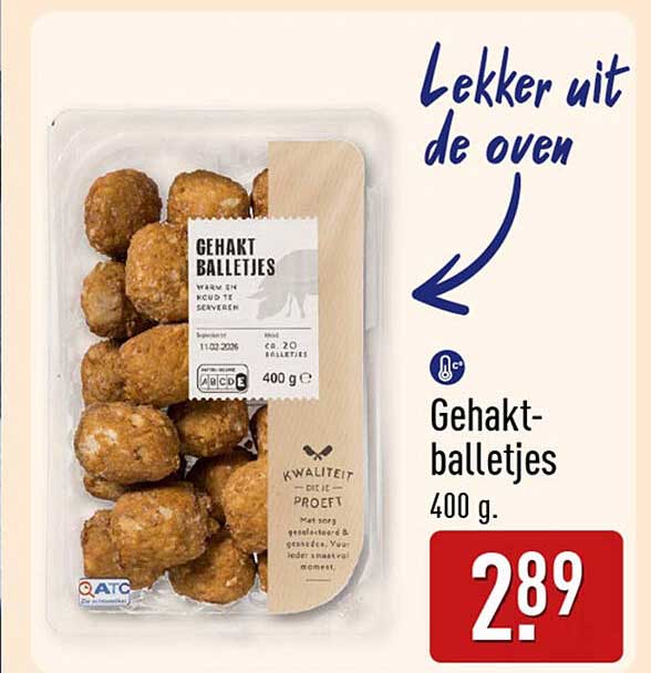 Gehaktballetjes 400 g.