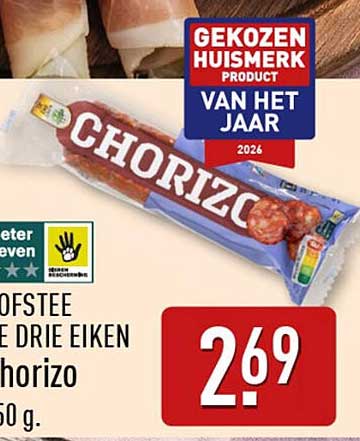 GEKOZEN HUISMERK PRODUCT VAN HET JAAR 2026 CHORIZO