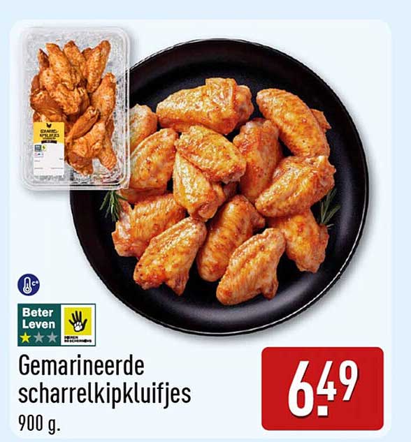 Gemarineerde scharrelkipkluifjes