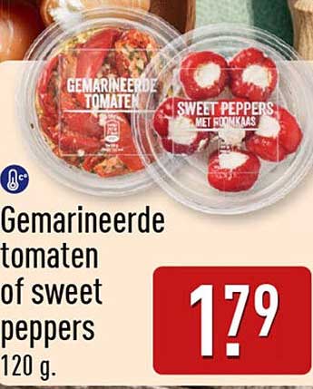 Gemarineerde tomaten of sweet peppers 120 g