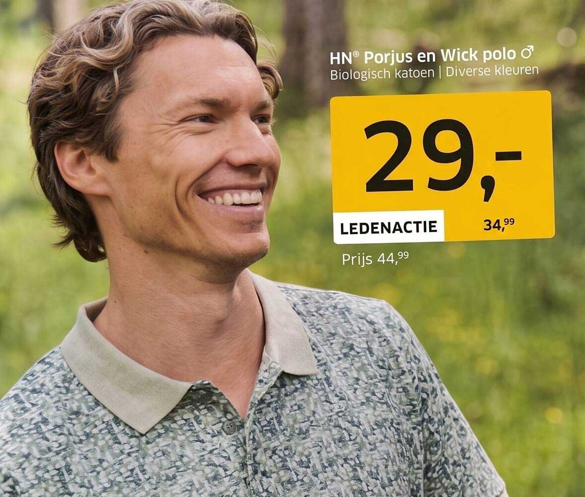 HN® Porjus en Wick polo ♂ Biologisch katoen | Diverse kleuren