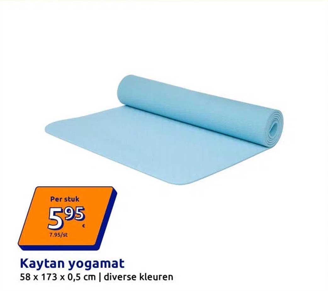 Kaytan yogamat 58 x 173 x 0,5 cm | diverse kleuren