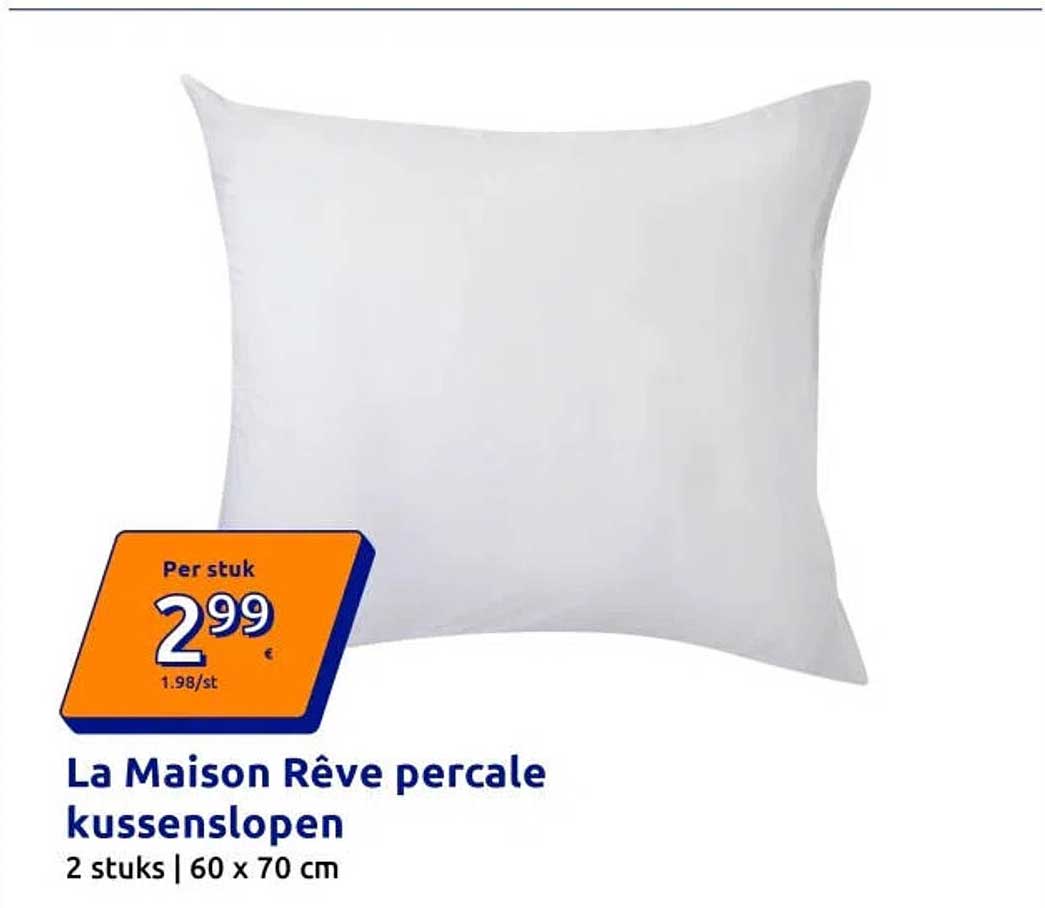 La Maison Rêve percale kussenslopen