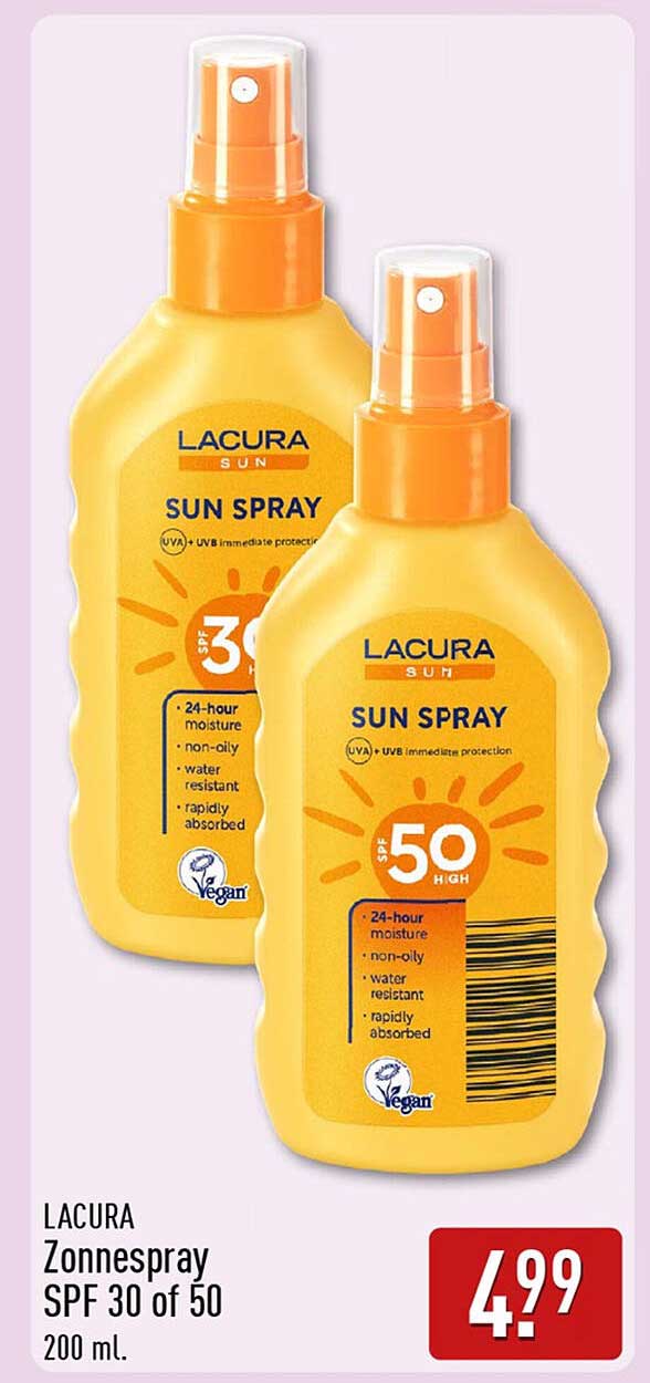 LACURA Zonnespray SPF 30 of 50 200 ml.