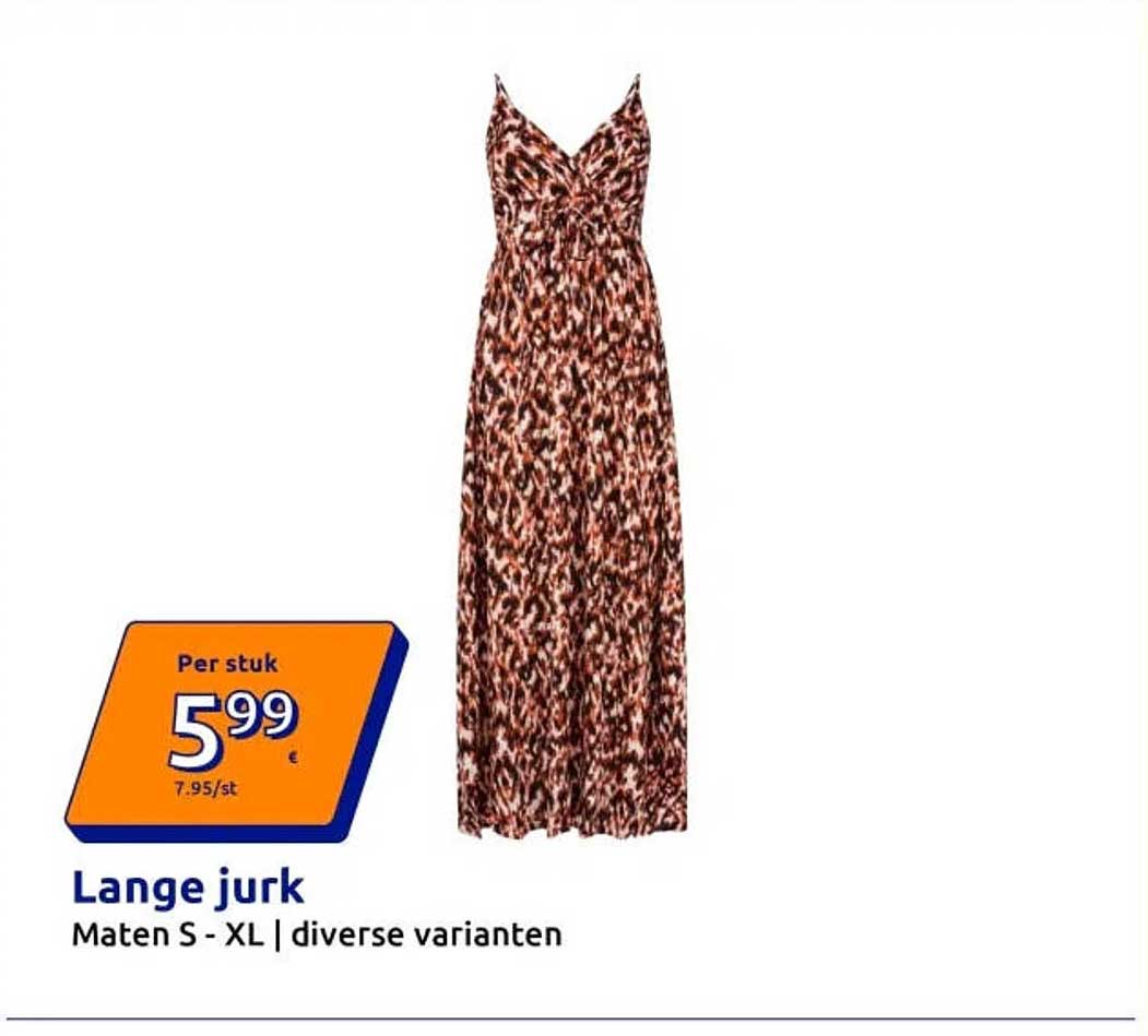 Lange jurk Maten S - XL | diverse varianten