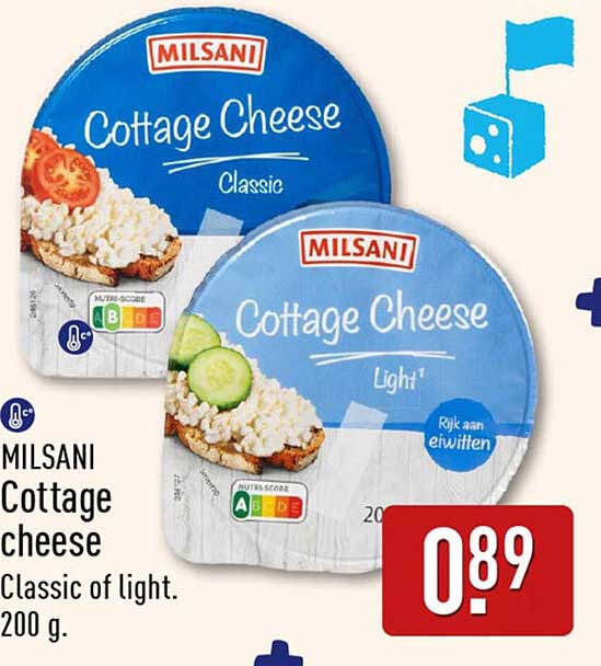 MILSANI Cottage cheese Classic of light. 200 g.