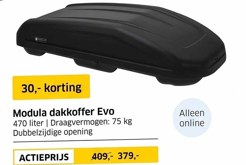 Modula dakkoffer Evo 30,- korting