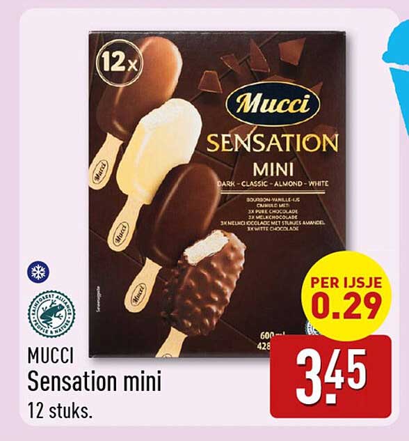 Mucci Sensation mini 12 stuks.