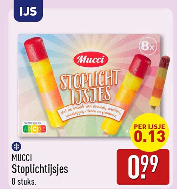 Mucci Stoplichtijsjes 8 stuks.