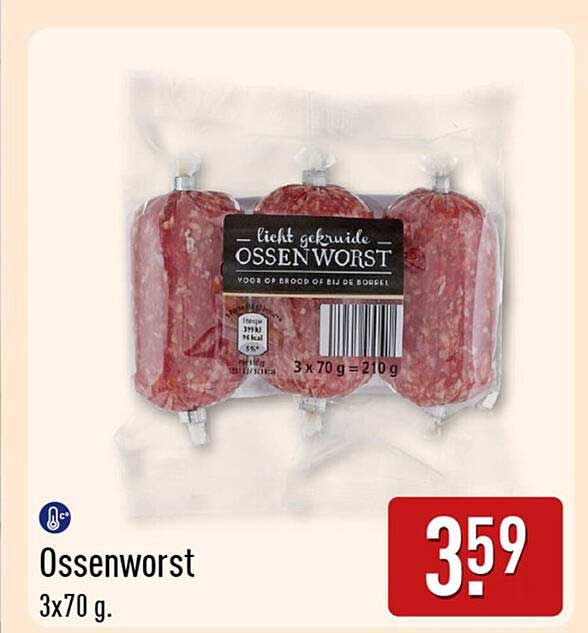 Ossenworst 3x70 g.