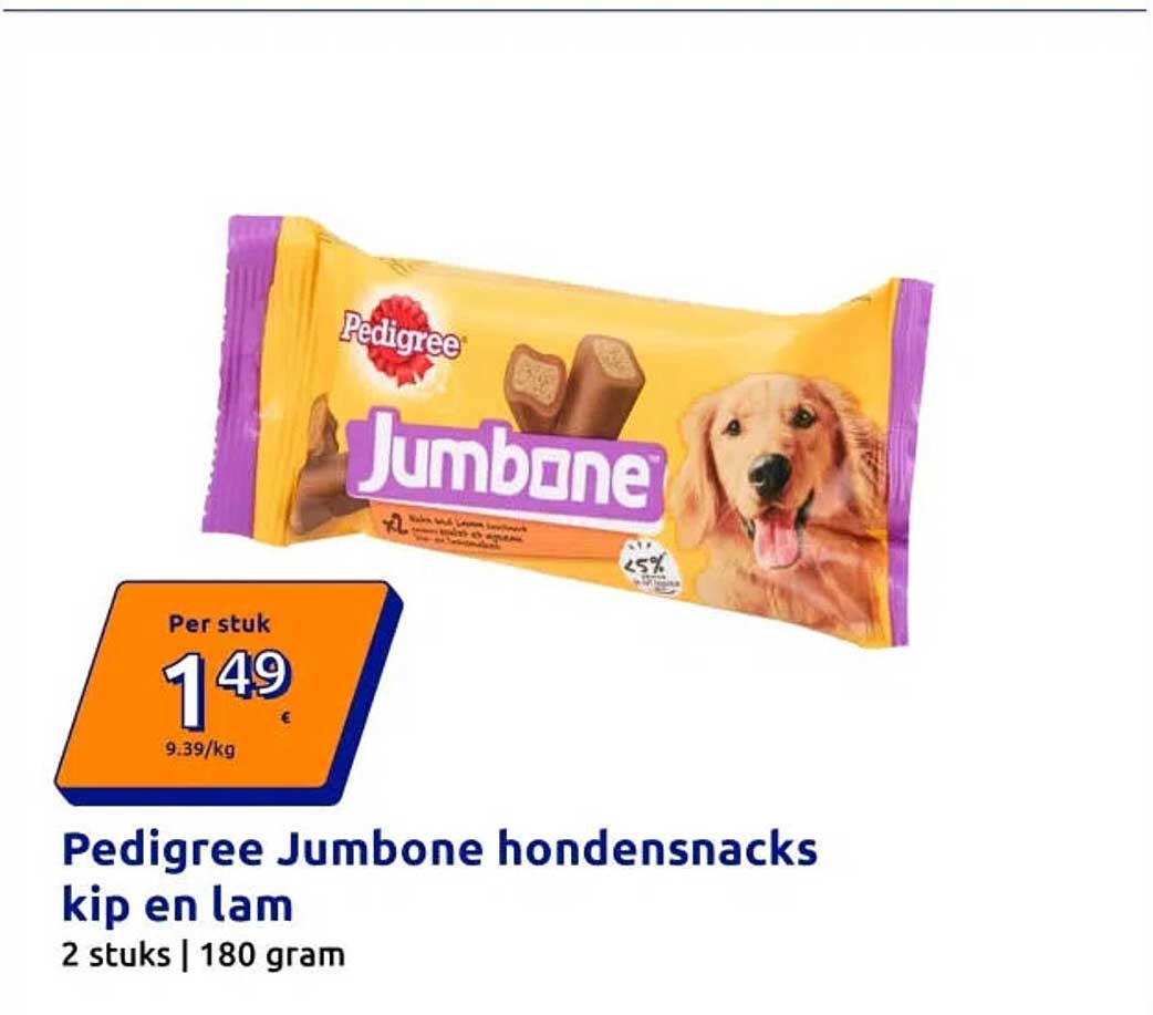 Pedigree Jumbone hondensnacks kip en lam