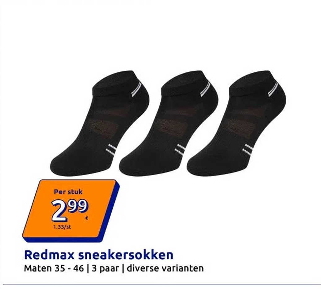 Redmax sneakersokken