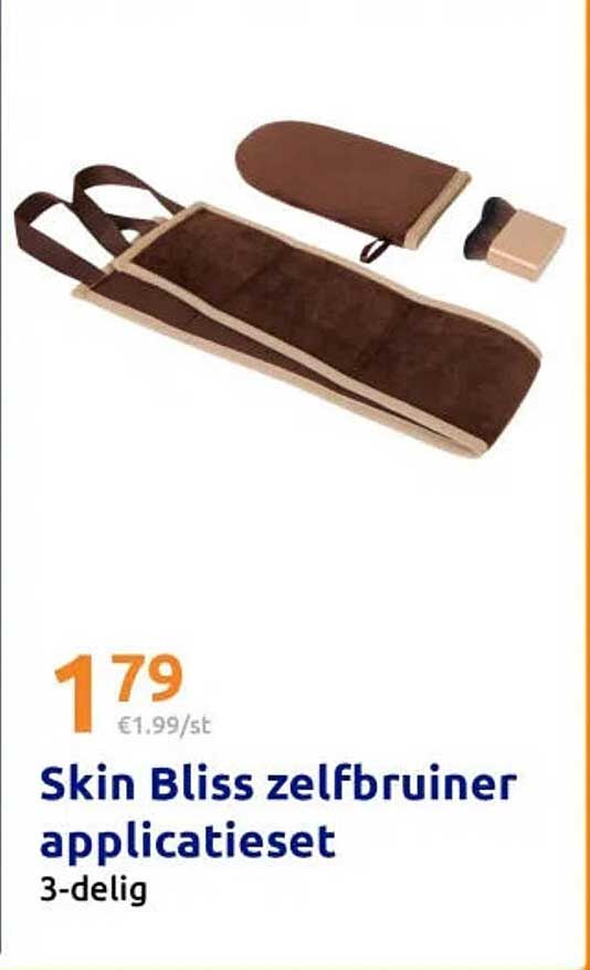 Skin Bliss zelfbruiner applicatieset 3-delig