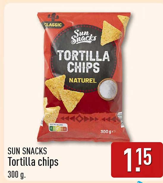 SUN SNACKS Tortilla chips 300 g.
