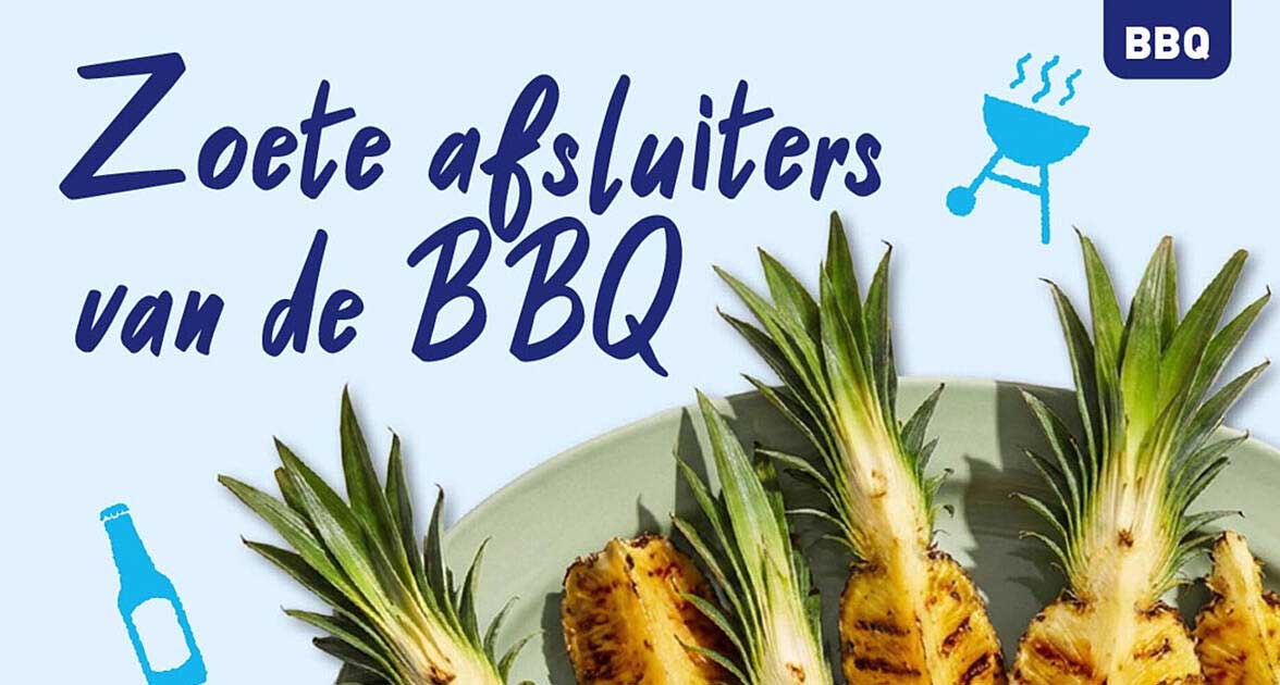 Zoete afsluiters van de BBQ