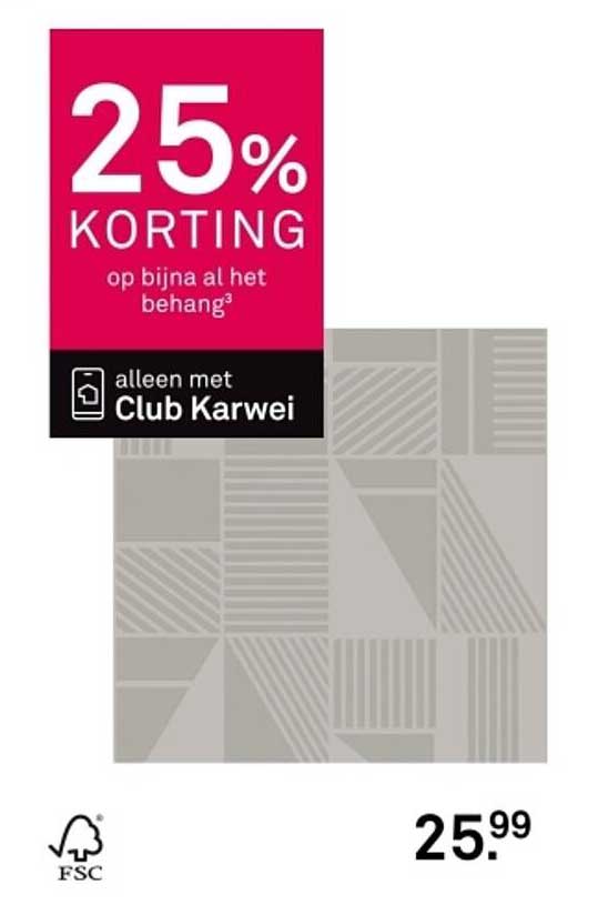 25% KORTING op bijna al het behang