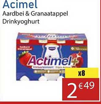 Acimel Aardbei & Granaatappel Drinkyoghurt