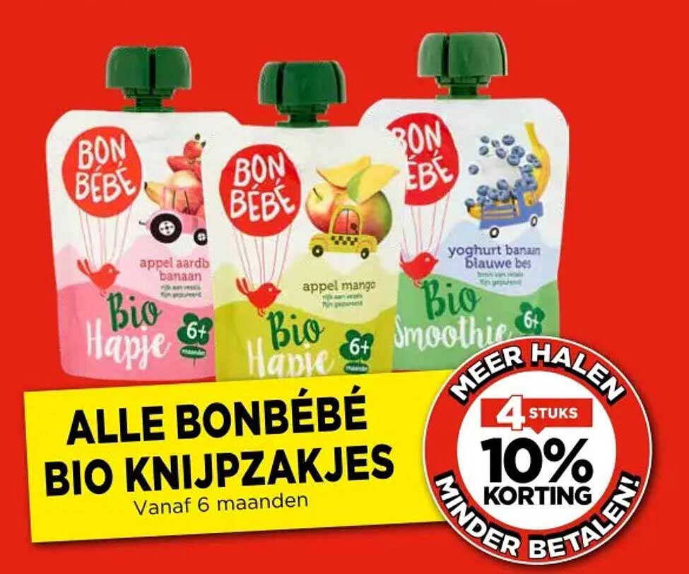 ALLE BONBÉBÉ BIO KNIJPZAKJES