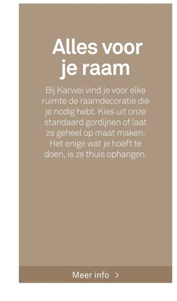 Alles voor je raam