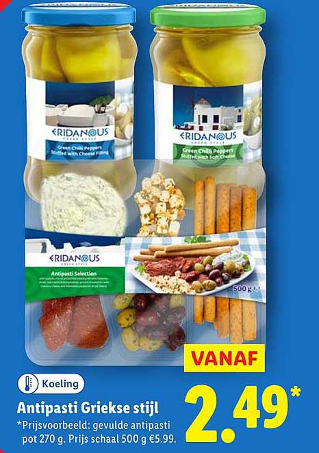 Antipasti Griekse stijl