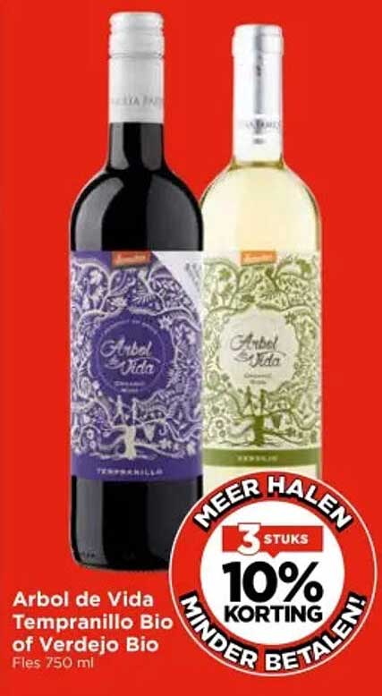 Arbol de Vida Tempranillo Bio of Verdejo Bio Fles 750 ml