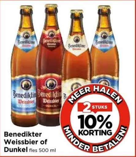 Benedikter Weissbier of Dunkel fles 500 ml