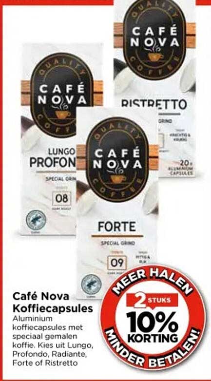 Café Nova Koffiecapsules
