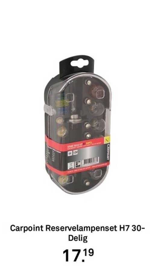 Carpoint Reservelampenset H7 30-Delig
