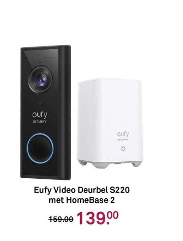 Eufy Video Deurbel S220 met HomeBase 2
