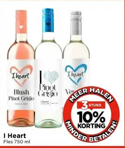 I Heart Fles 750 ml