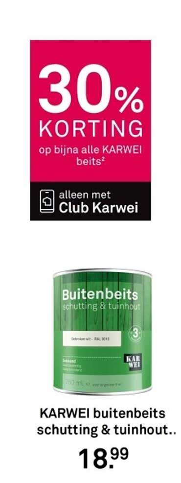KARWEI buitenbeits schutting & tuinhout..
