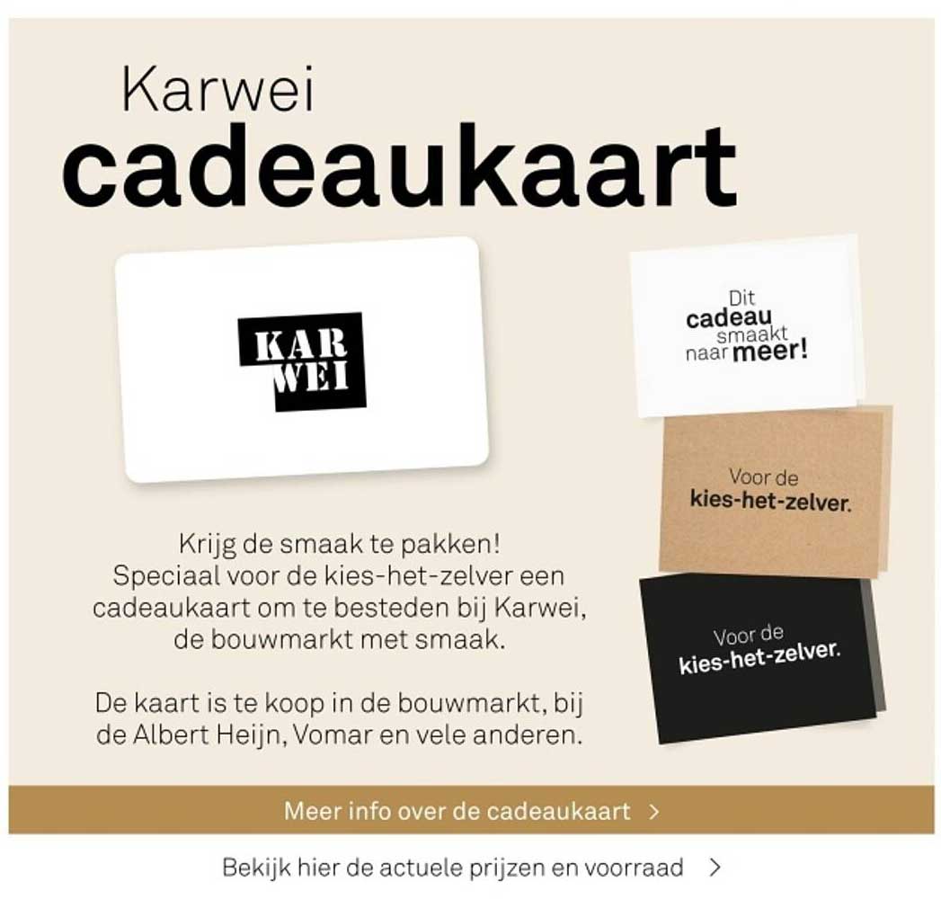 Karwei cadeaubon