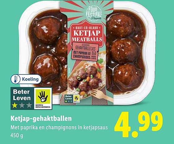 Ketjap-gehaaktballen