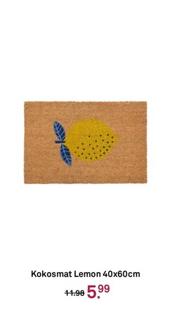 Kokosmat Lemon 40x60cm
