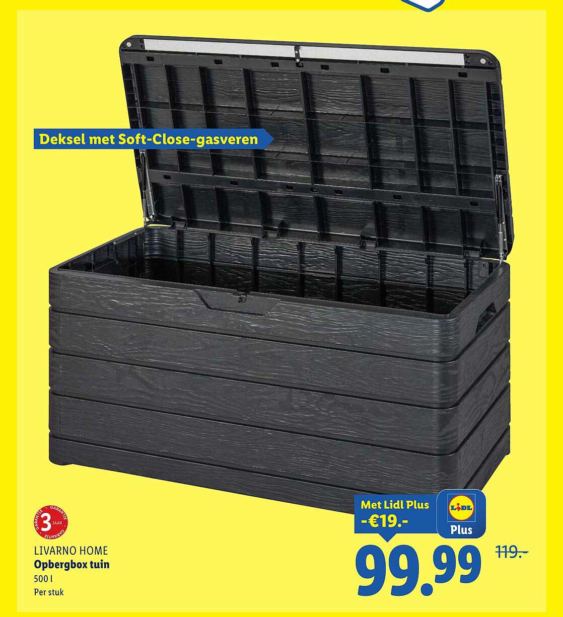 LIVARNO HOME Opbergbox tuin 500 l