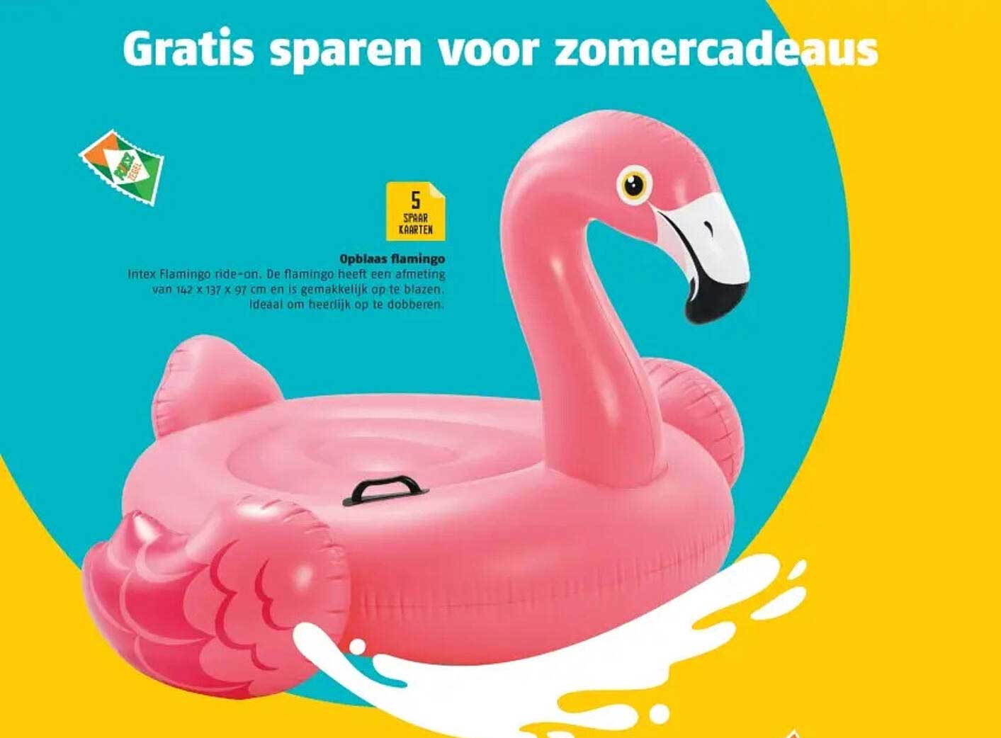 Opblaas flamingo
