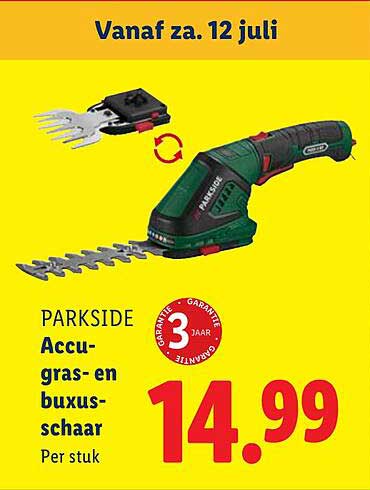 Parkside Accu-gras- en buxusschaar