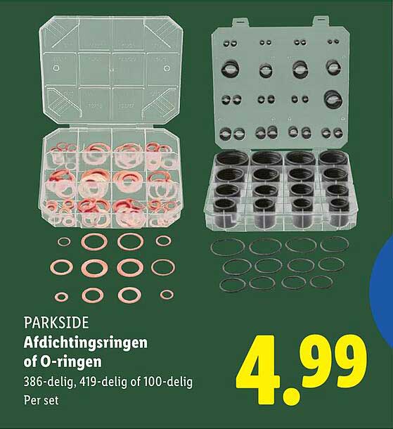 Parkside Afdichtingsringen of O-ringen
