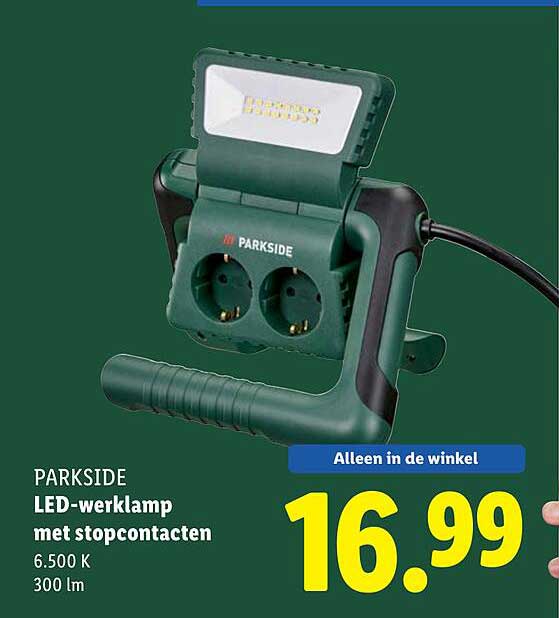 PARKSIDE LED-werklamp met stopcontacten
