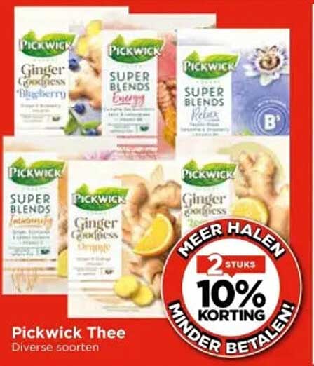 Pickwick Thee - Diverse soorten