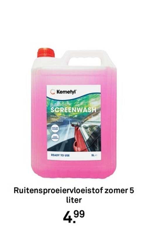 Ruitensproeiervloeistof zomer 5 liter
