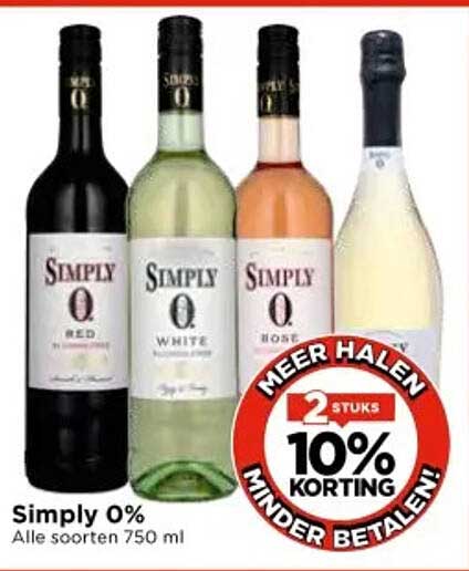 Simply 0% - Alle soorten 750 ml