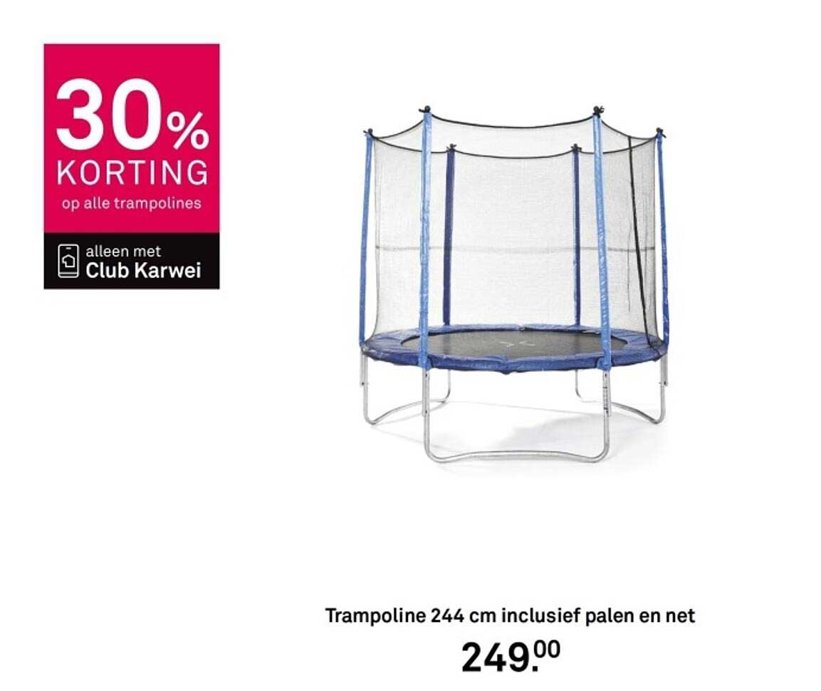 Trampolines 30% korting op alle trampolines