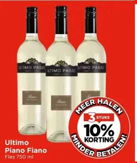 Ultimo Piano Fiano Fles 750 ml