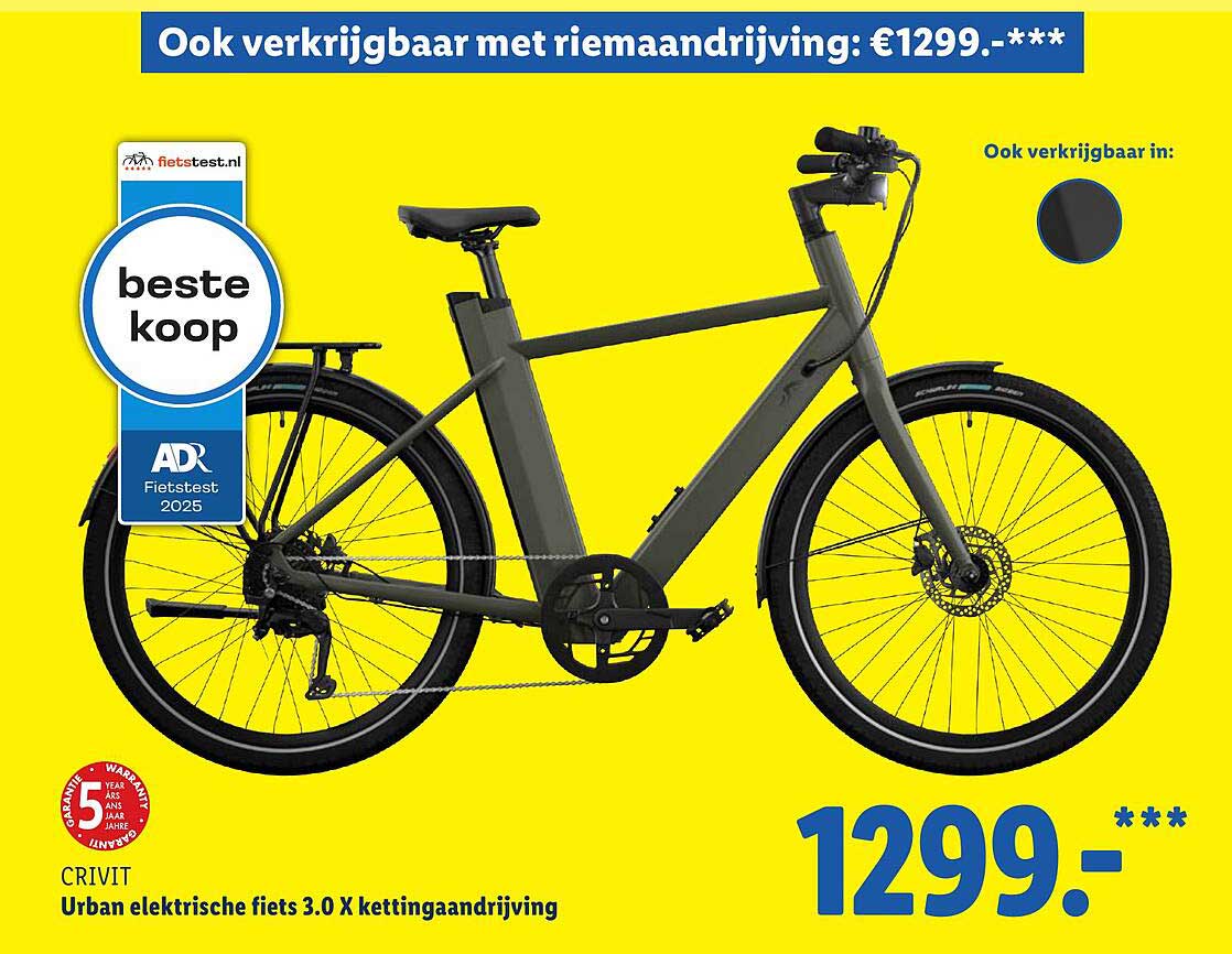 Urban elektrische fiets 3.0 X kettingaandrijving