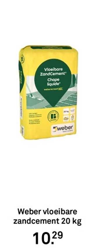 Webber vloeibare zandcement 20 kg