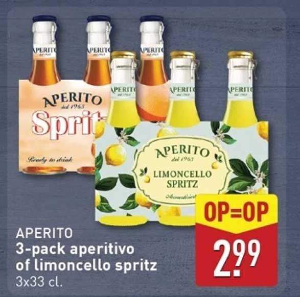 3-pack aperitivo of limoncello spritz