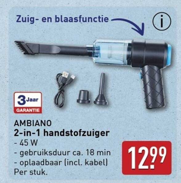 AMBIANO 2-in-1 handstofzuiger