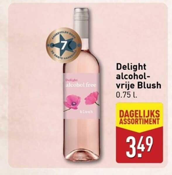 Delight alcoholvrije Blush 0.75 l.